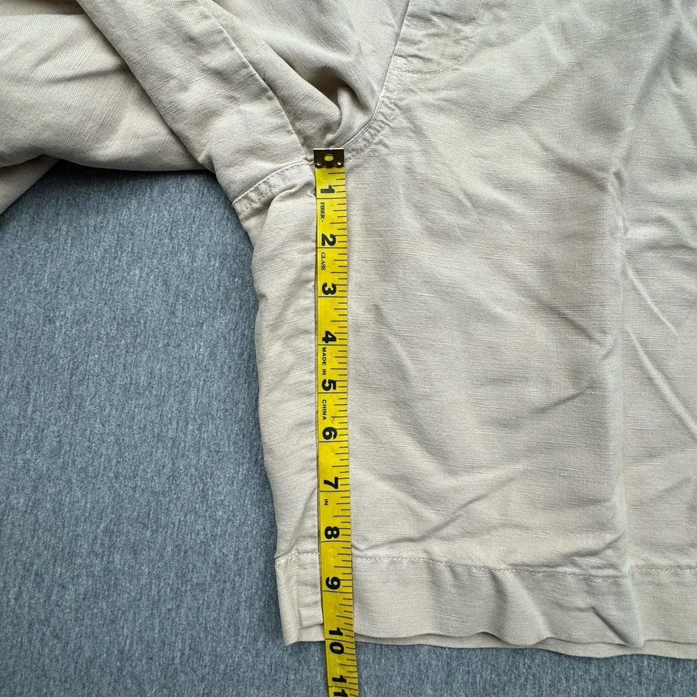 Polo Ralph Lauren Mens Sz XL 38x10 Cargo Linen Blend Shorts Preppy Casual VTG